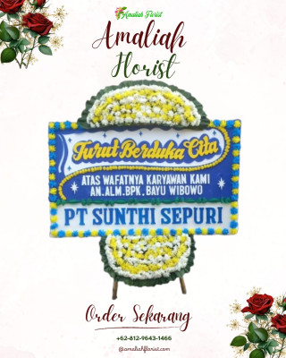 Papan Bunga Duka di Medan Marelan